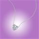 4 - Zaria 0.50 ct Natural Diamond Heart Shape (5.00 mm) Solitaire Pendant Necklace 