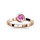 3 - Natare 0.53 ct Pink Sapphire Round (5.00 mm) Solitaire Engagement Ring  