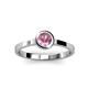 3 - Natare 0.40 ct Pink Tourmaline Round (5.00 mm) Solitaire Engagement Ring  