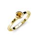 4 - Natare 0.40 ct Citrine Round (5.00 mm) Solitaire Engagement Ring  