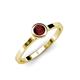 4 - Natare 0.63 ct Red Garnet Round (5.00 mm) Solitaire Engagement Ring  