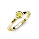 4 - Natare 0.53 ct Yellow Sapphire Round (5.00 mm) Solitaire Engagement Ring  