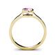 5 - Natare 0.53 ct Pink Sapphire Round (5.00 mm) Solitaire Engagement Ring  
