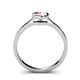 5 - Natare 0.40 ct Pink Tourmaline Round (5.00 mm) Solitaire Engagement Ring  