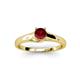 3 - Nixie 0.55 ct Ruby Round (5.00 mm) Solitaire Engagement Ring  