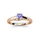 3 - Nixie 0.47 ct Tanzanite Round (5.00 mm) Solitaire Engagement Ring  