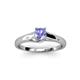 3 - Nixie 0.47 ct Tanzanite Round (5.00 mm) Solitaire Engagement Ring  