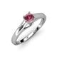 4 - Nixie 0.50 ct Rhodolite Garnet Round (5.00 mm) Solitaire Engagement Ring  