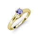 4 - Nixie 0.47 ct Tanzanite Round (5.00 mm) Solitaire Engagement Ring  