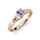 4 - Nixie 0.47 ct Tanzanite Round (5.00 mm) Solitaire Engagement Ring  