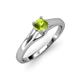 4 - Nixie 0.50 ct Peridot Round (5.00 mm) Solitaire Engagement Ring  
