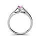 5 - Nixie 0.53 ct Pink Sapphire Round (5.00 mm) Solitaire Engagement Ring  