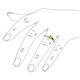 6 - Nixie 0.50 ct Peridot Round (5.00 mm) Solitaire Engagement Ring  