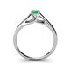 5 - Nixie 0.40 ct Emerald Round (5.00 mm) Solitaire Engagement Ring  