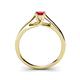 5 - Nixie 0.55 ct Ruby Round (5.00 mm) Solitaire Engagement Ring  