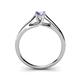 5 - Nixie 0.47 ct Tanzanite Round (5.00 mm) Solitaire Engagement Ring  