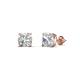 2 - Alida 1.14 ctw (5.00 mm) Cushion Shape Moissanite Solitaire Women Stud Earrings 