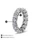 5 - Luna 5.92 ctw (4.00 mm) Cushion Shape Lab Grown Diamond U Prong Eternity Band 