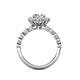 5 - Aelan Signature 1.48 ctw IGI Certified Lab Grown Diamond Round (6.50 mm) & Natural Diamond Round (1.70 mm) Halo Engagement Ring 