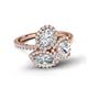 7 - Sienna 3.27 ctw GIA Certified Multi Shape Natural Diamond Oval, Heart & Marquise Three Stone Engagement Ring 