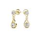 4 - Aella 0.46 ctw Moissanite Dual Teardrop Women Dangle Earrings 
