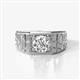 1 - Jamar 1.00 ct (6.50 mm) GIA Certified Natural Diamond Nugget Solitaire Men Band 