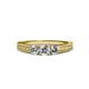 3 - Reveka 0.50 ctw Natural Diamond Round (3.80 mm) 3 Stone Engagement Ring  