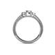 4 - Reveka 0.52 ctw Natural Diamond Round (3.80 mm) 3 Stone Engagement Ring  