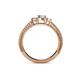 4 - Reveka 0.52 ctw Natural Diamond Round (3.80 mm) 3 Stone Engagement Ring  