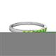 2 - Abila 0.70 ctw (2.50 mm) Princess Cut Peridot 7 Stone Wedding Band 