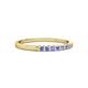 2 - Abila 0.39 ctw (2.00 mm) Princess Cut Tanzanite 7 Stone Wedding Band 