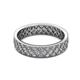 3 - Cailyn 0.91 ctw Lab Grown Diamond Three Row Milgrain Eternity Band 