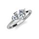 4 - Sasha Heart & Pear Shape Forever One Moissanite 2 Stone Duo Ring 