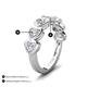 3 - Taanvi 1.75 ctw Lab Grown Diamond Heart Shape (4.00 mm) 7 Stone Demi Wedding Band 