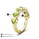 3 - Taanvi 1.75 ctw Peridot Heart Shape (4.00 mm) 7 Stone Demi Wedding Band 