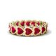 1 - Trisha 5.40 ctw Heart Shape Lab Created Ruby (4.00 mm) Eternity Band 