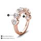 3 - Taanvi 1.75 ctw Lab Grown Diamond Heart Shape (4.00 mm) 7 Stone Demi Wedding Band 