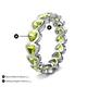 3 - Trisha 3.75 ctw Heart Shape Peridot (4.00 mm) Eternity Band 
