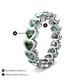 3 - Trisha 4.65 ctw Heart Shape Lab Created Alexandrite (4.00 mm) Eternity Band 