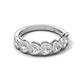 5 - Taanvi 1.75 ctw Lab Grown Diamond Heart Shape (4.00 mm) 7 Stone Demi Wedding Band 