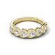 5 - Taanvi 1.75 ctw Lab Grown Diamond Heart Shape (4.00 mm) 7 Stone Demi Wedding Band 