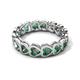 5 - Trisha 4.65 ctw Heart Shape Lab Created Alexandrite (4.00 mm) Eternity Band 