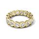 5 - Trisha 3.75 ctw Heart Shape Lab Grown Diamond (4.00 mm) Eternity Band 