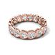 5 - Trisha 3.75 ctw Heart Shape Lab Grown Diamond (4.00 mm) Eternity Band 