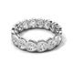5 - Trisha 3.75 ctw Heart Shape Natural Diamond (4.00 mm) Eternity Band 