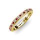 3 - Caitlin 1.60 mm Ruby and Diamond Eternity Band 