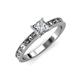 3 - Niah Classic 1.00 ct IGI Certified Lab Grown Diamond Princess Cut (5.50 mm) Solitaire Engagement Ring 