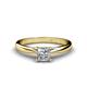 1 - Celine 1.00 ct IGI Certified Lab Grown Diamond Princess Cut (5.50 mm) Solitaire Engagement Ring  