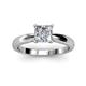 3 - Adsila 1.00 ct IGI Certified Lab Grown Diamond Princess Cut (5.50 mm) Solitaire Engagement Ring  