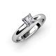 3 - Bianca 1.00 ct IGI Certified Lab Grown Diamond Princess Cut (5.50 mm) Solitaire Engagement Ring  